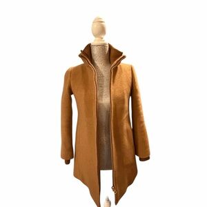 J. Crew Women's Italian Stadium Cloth Nello Gori Camel Trench Coat